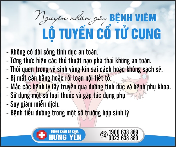 Chữa bệnh viêm lộ tuyến cổ tử cung ở Hưng Yên uy tín nhất